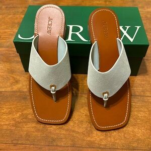 Suede Thong Sandals 7 1/2